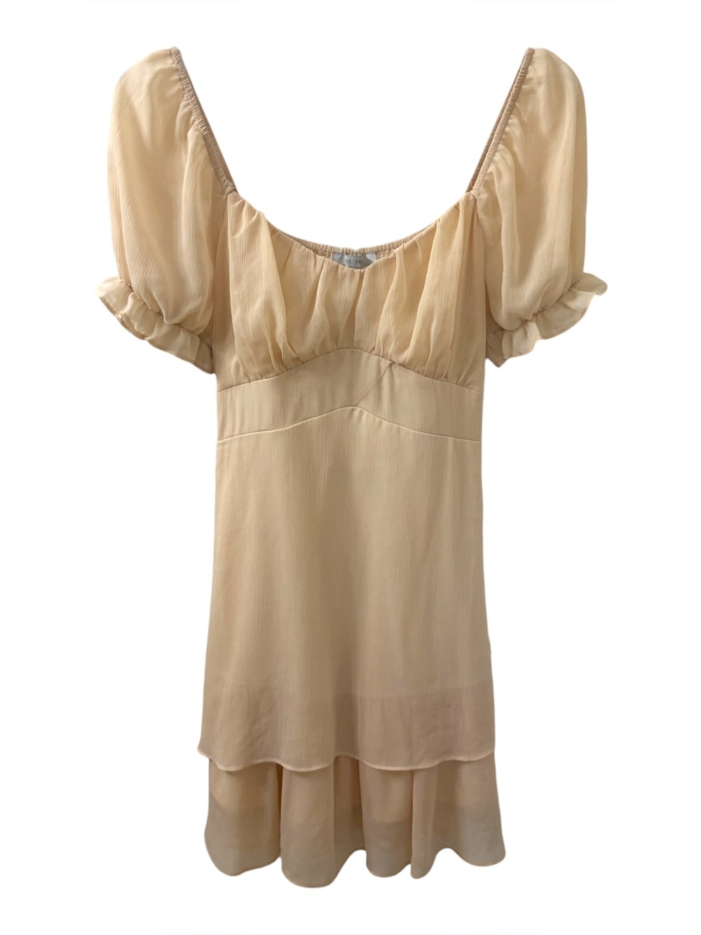 Love Tree Chiffon Tie Back Mini Babydoll Dress Size Small